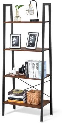 4-Tier Ladder Shelf Bookcase Storage and Display Rack