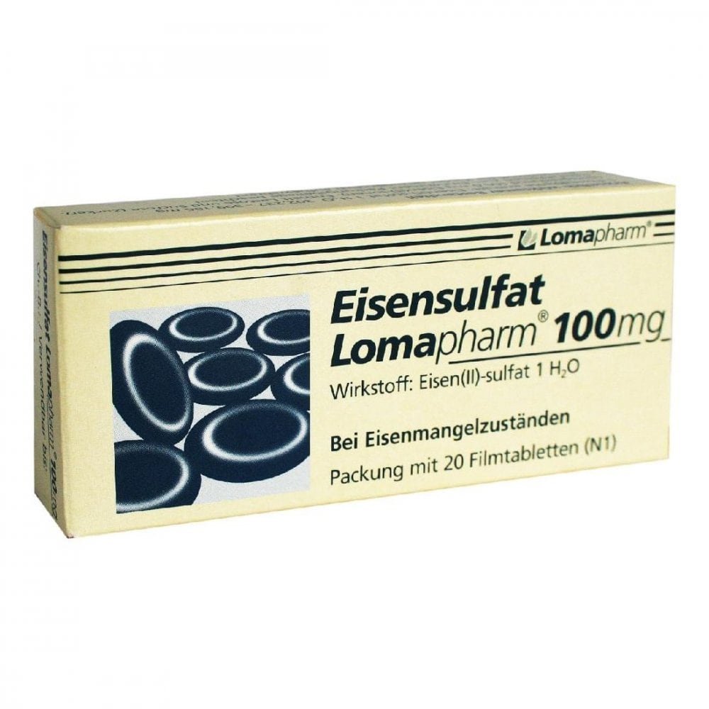 LOMAPHARM GmbH Eisensulfat Lomapharm 100mg 01713417