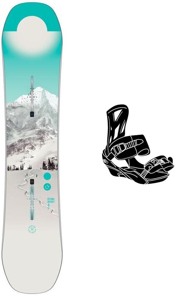 Burton  - Pack Planche Snowboard Feelgood Smalls - 135 + Cadet - Planche Snowboard