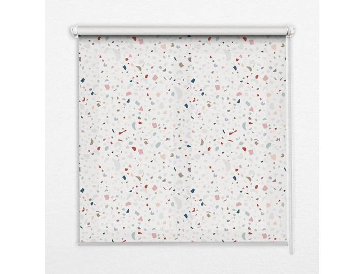 Tulup Innenrollo - Fensterrollo - Rollo - 150x140 cm - Grafische Elemente, Grau, Kunststoff, Rechteckig, 150x140x0.5 cm, Heimtextilien, Vorhänge, Rollos