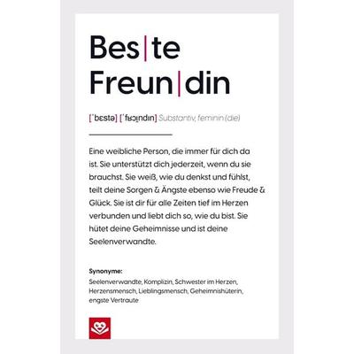 Definition Beste Freundin: Das perfekte Geschenk für deine Seelenverwandte, Taschenbuch von Daniel Roode, Bookmundo, 978-94-038-5288-1
