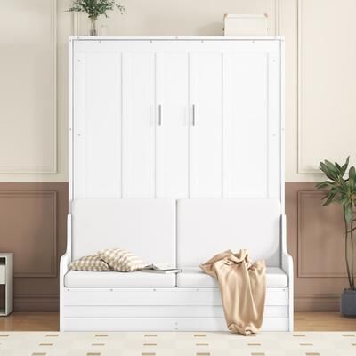 GREATPLANINC Queen Size Murphy Bed with Cushion