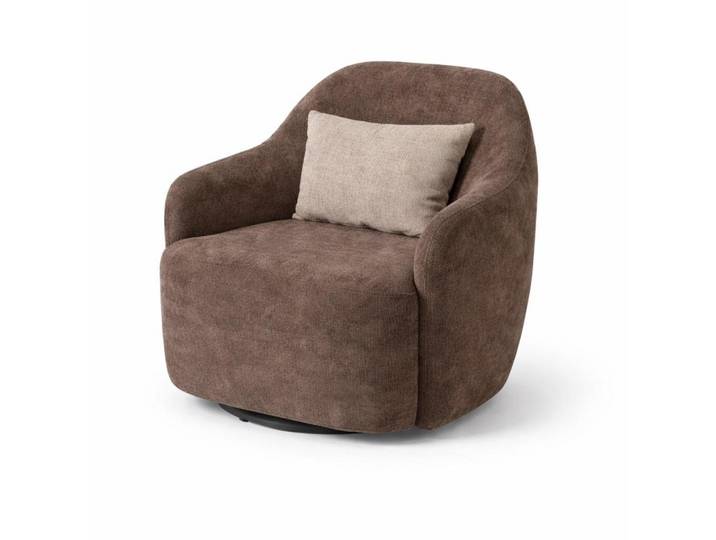 JVmoebel Relaxsessel Sessel Hohe Rückenlehne Bequeme Sitzposition Modern Braun Kissen Neu (1-St), Made in Europa