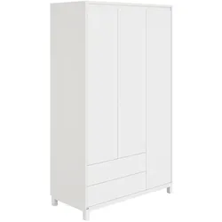 Paidi Kleiderschrank Olli 124 x 204 cm Dekor Weiß