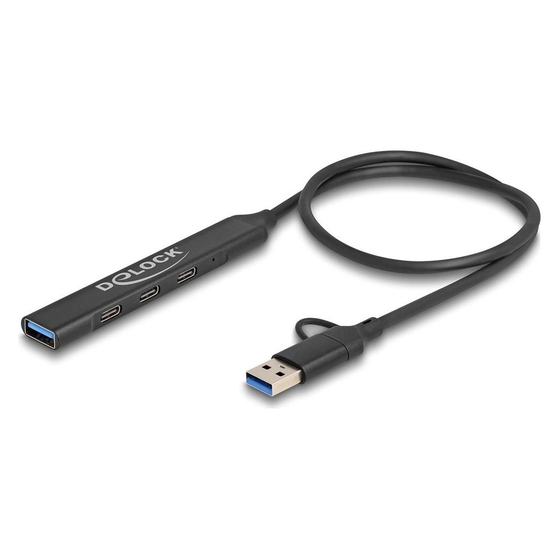 Delock 64272 (USB-A, USB-C, 4 Ports) (64272)