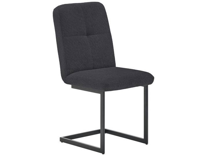 Novel Stuhl, Dunkelblau, Metall, eckig, 45x92.5x62 cm, Stoffauswahl, Esszimmer, Stühle, Esszimmerstühle