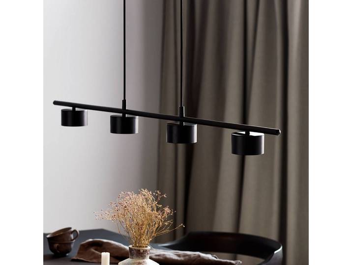 Nordlux Hängelampe Clyde, dimmbar, schwarz, für Wohn- / Esszimmer, Metall, Modern