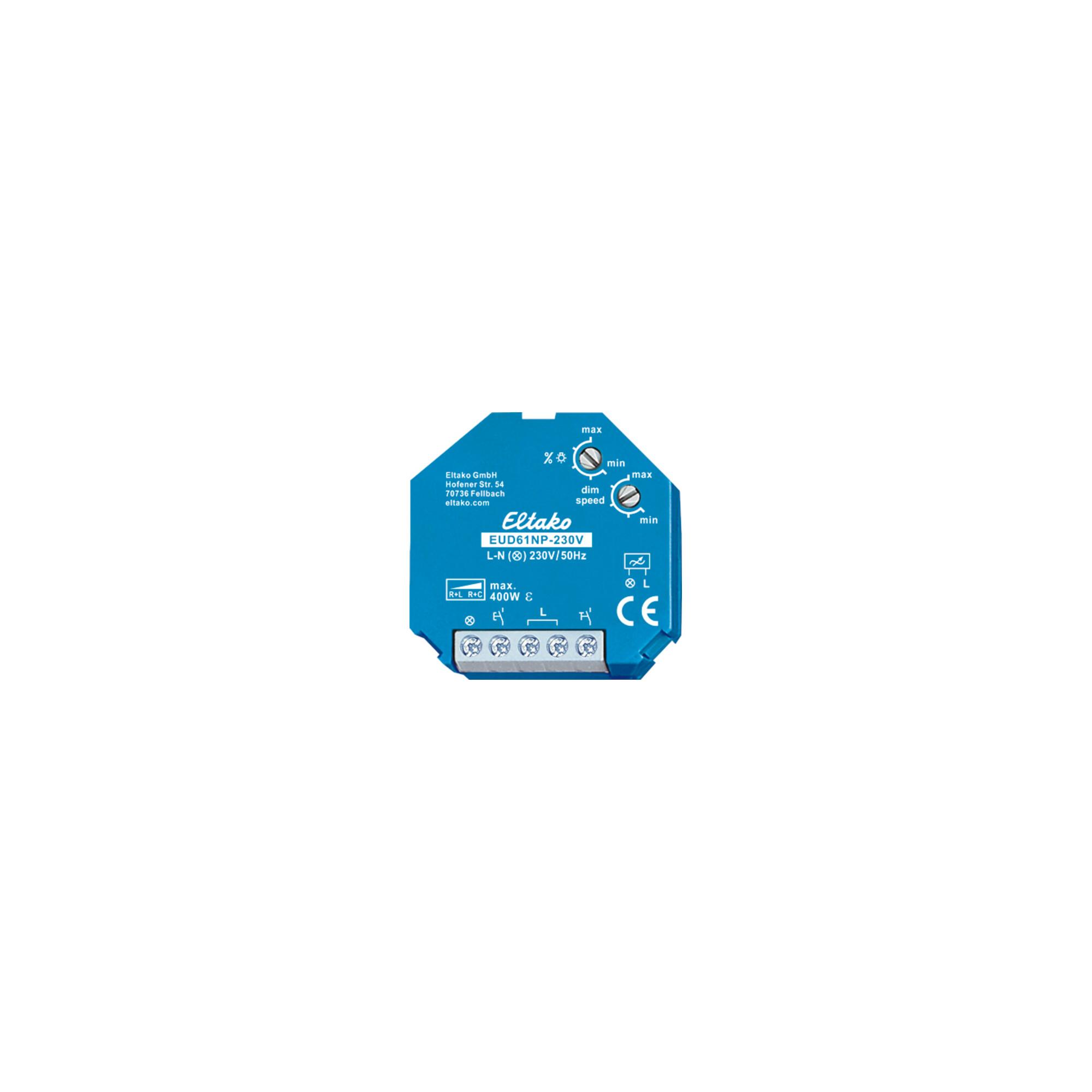 Eltako Universal-Dimmschalter ohne N f.R+L+C-Last. EUD61NP-230V (61100830)