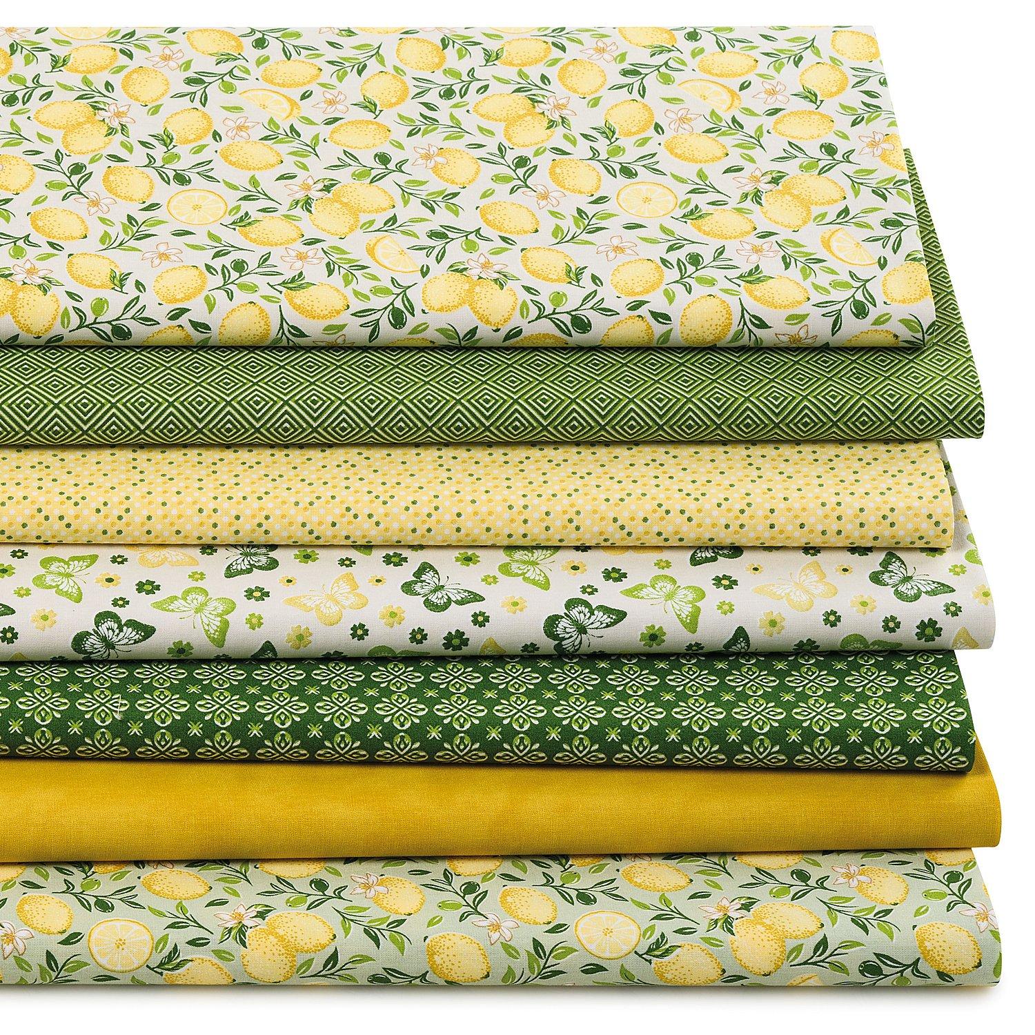 Patchwork- und Quiltpaket "Lemon", grün-color