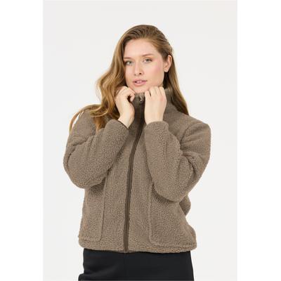 Fleecejacke NOU "Rovine", Damen, Gr. 48, khaki, 100% Polyester, unifarben, normal, ohne Ausschnitt, Jacken Fleecejacke, im kuscheligen Design