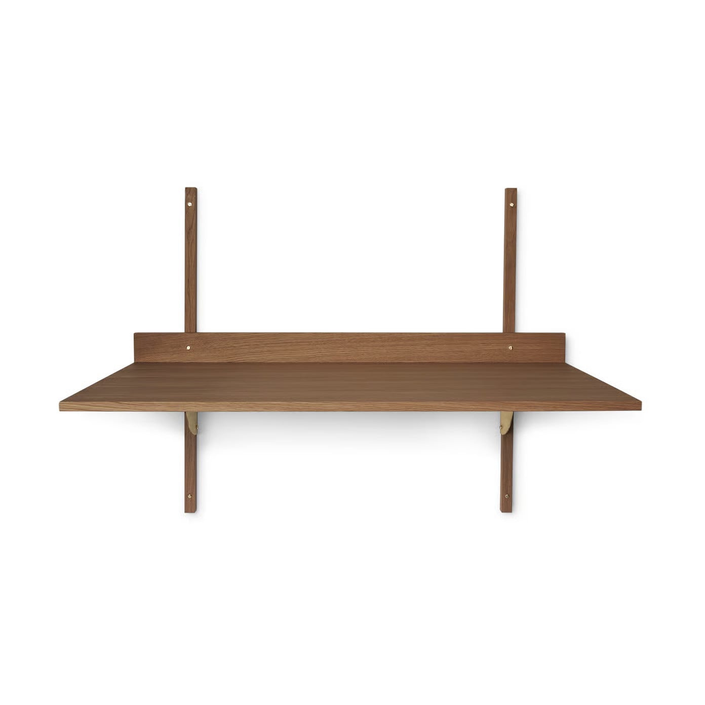 Ferm Living Sector bureau Smoked Oak met messing details