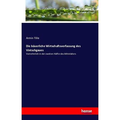 Die bäuerliche Wirtschaftsverfassung des Vintschgaues, Taschenbuch von Armin Tille, Hansebooks, 978-3-7428-7077-3