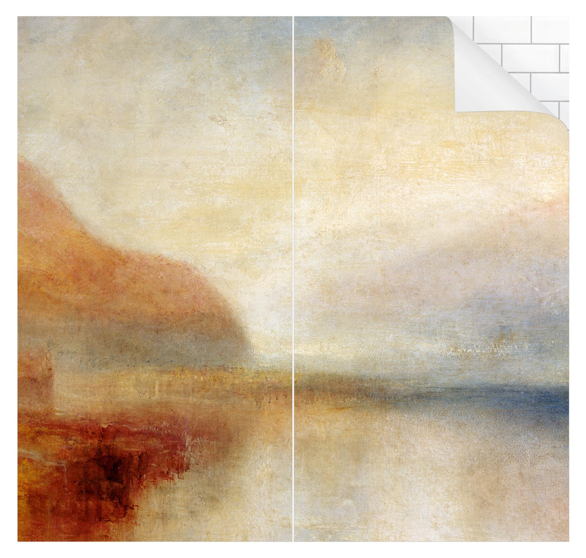 Duschrückwand Natur selbstklebend - 0.61 mm Wandpaneel wasserfest Design pastell Badrückwand fugenlos Premium matt 100x190 cm