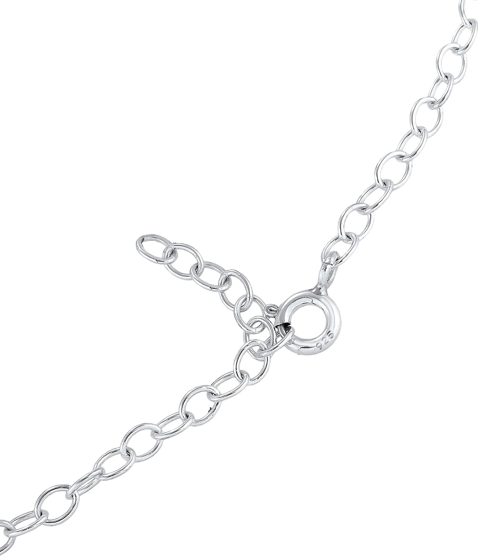 Kette ohne Anhänger ELLI "Halskette Elli Halskette Choker Cuff Basic It-Piece Blogger 925er Silber" Gr. 40, silber, Halsketten, Damen, ohne Stein, Silber 925 (Sterlingsilber)