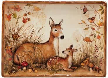 Certified International Pine Forest Rectangular Platter