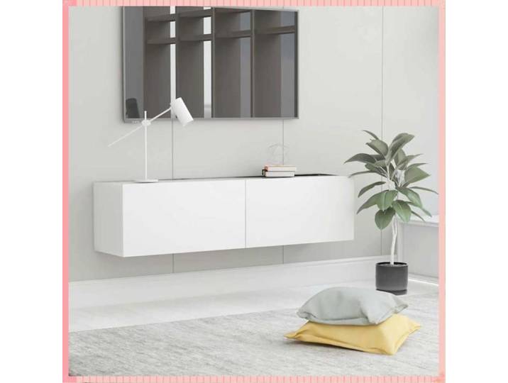 meuble tv - 120x30x30cm - Classique et Raffiné - Moderne et Pratique - Élégant et Fonctionnel - Blanc - Pour Salon