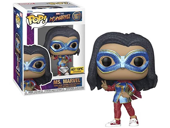 Funko Pop! Marvel: Ms. Marvel - Diamond Collection Hot Topic Exclusieve Vinyl Bobble-Head - #1077