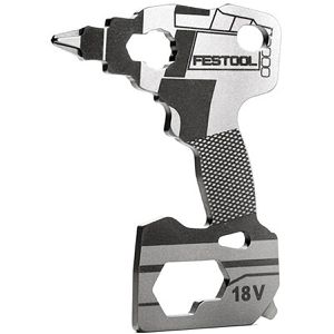 Festool Multitool Keytool KT-TPC-FT1, 577221, 8 Funktionen, silber, Schlüsselanhänger