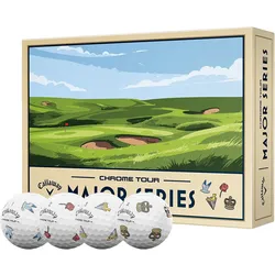Callaway Golfbälle Chrome Tour 2026 Juli Major - 12er Pack, weiss