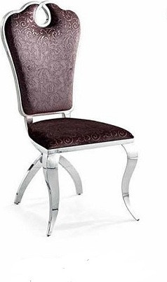Polster Luxus Design Sessel voor de eetkamer met textiel en kunstleer