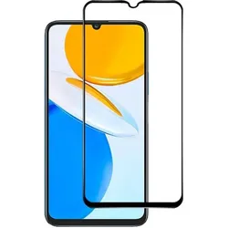 Screenguard Honor X7 Full Screen Panzerglas Schutzfolie 2.5D 9H (Honor X7), Smartphone Schutzfolie, Schwarz