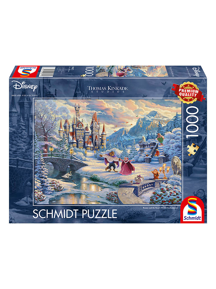 Schmidt Spiele 1000tlg. Puzzle "Die Schöne & das Biest,Zauberhafter Winterabend"- ab 12 Jahren - onesize