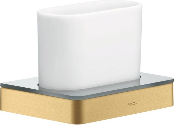 Hansgrohe Axor Zahnglas 42834250 Glas, Wandmontage, brushed gold optic