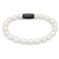 MONESSA Armband Süßwasserzuchtperle Magnetverschluss