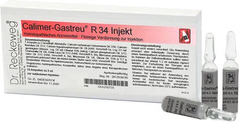 Alle Marken und mehr Dr. Reckeweg Calimer Gastreu R 34 Injektionsampullen (10 x 2 ml)
