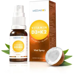Mediakos® Vitamin D3 + K2 4000 I.E. / 60 μg Vital Spray 20 ml