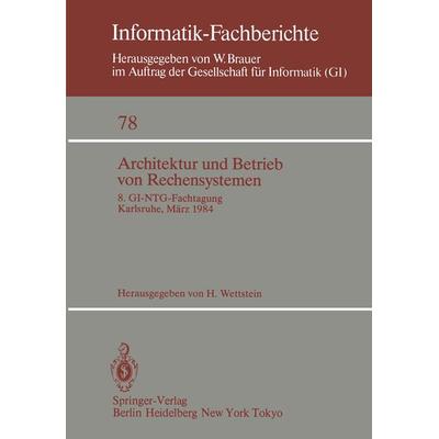 Architektur und Betrieb von Rechensystemen, Taschenbuch von , Springer Berlin, 978-3-540-12913-4