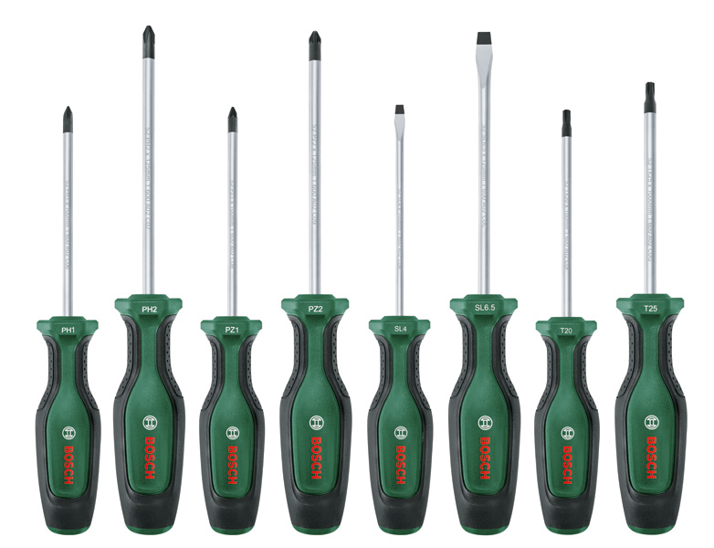 Bosch Handwerkzeuge Schraubendreher-Set, 8-teilig 1 600 A02 BX8