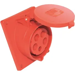 CEE-DOSE ST415-6 - CEE-Anbaudose, schräg, 5-polig, 400V, 16A, rot