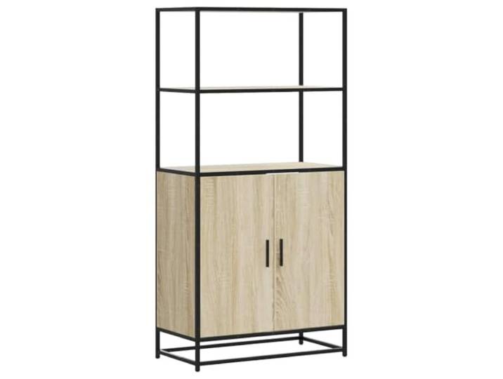 vidaXL Buffet Haut chêne Sonoma 68x35x139 cm Bois d'ingénierie métal