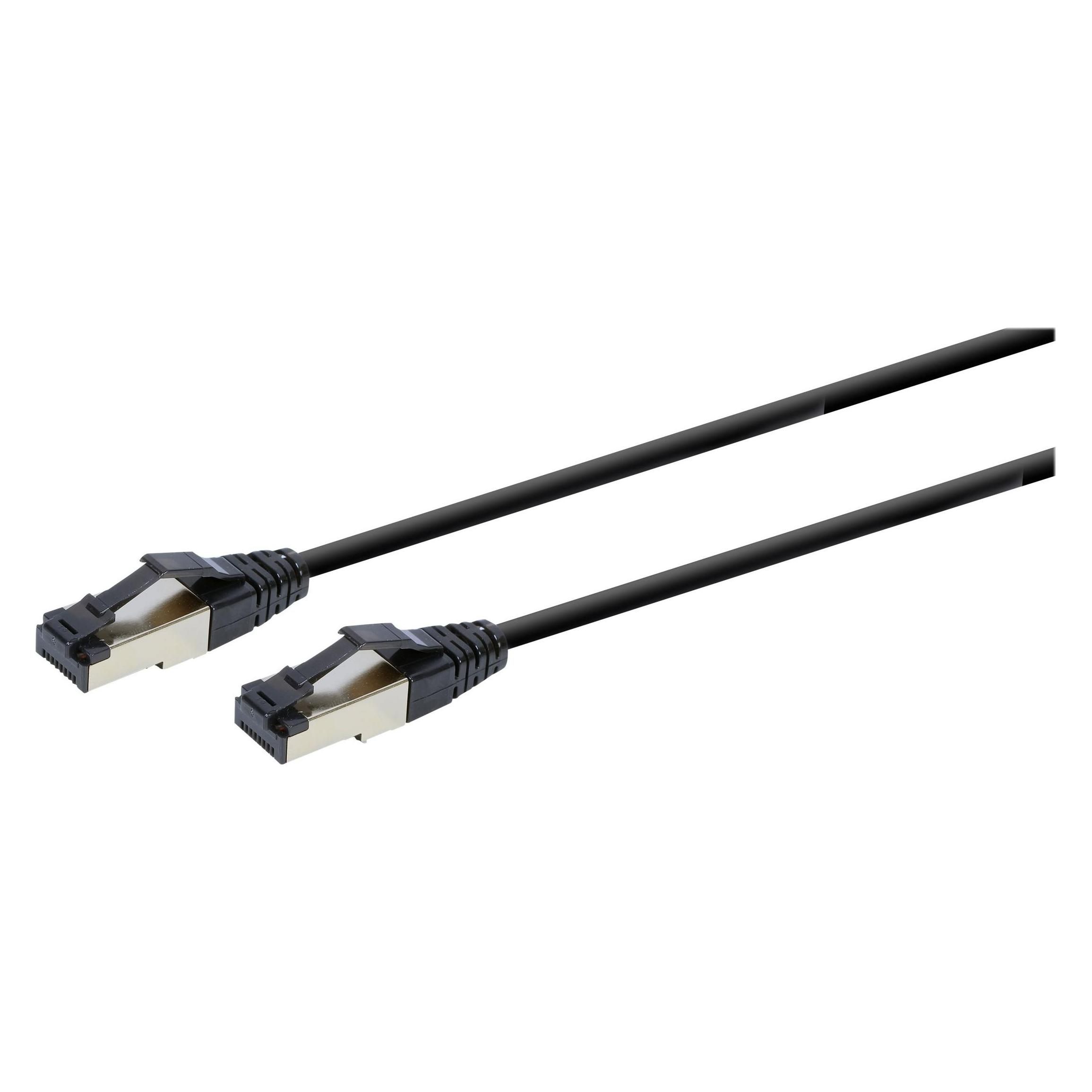 Gembird CAT8 Patchkabel (LSZH), 0,25 Meter (S/FTP, CAT8.1, 0.25 m) (PP8-LSZHCU-BK-0.25M)