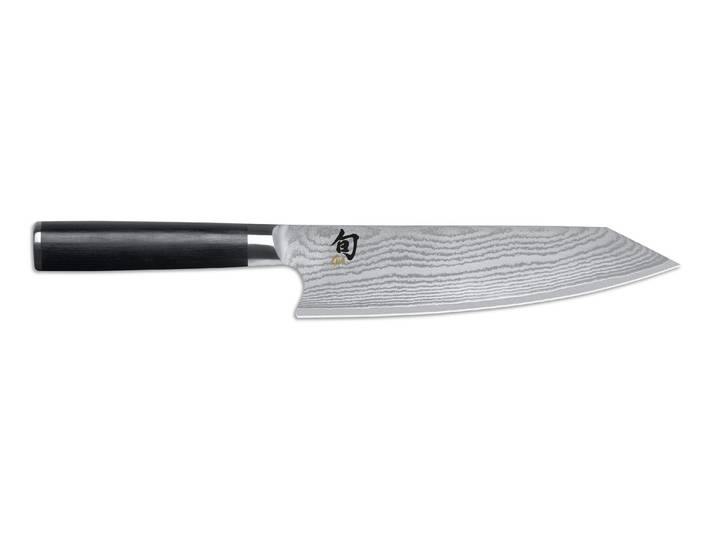 Asiamesser KAI Shun Classic 20 cm , schwarz, Klingenlänge 20cm, Damaststahl, Kochmesser, Asiamesser