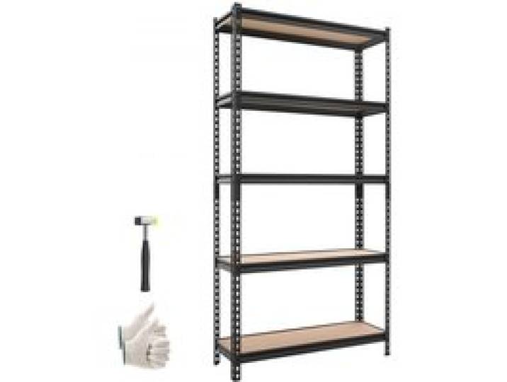 VEVOR zwaar uitgevoerde opbergkast 923x309x1813mm, draagvermogen 1360,8kg, stalen frame, 5 verstelbare MDF-planken, modulaire opbergkast te gebruiken als werkbank, flexibele metalen opbergkast voor kelder, garage, werkplaats