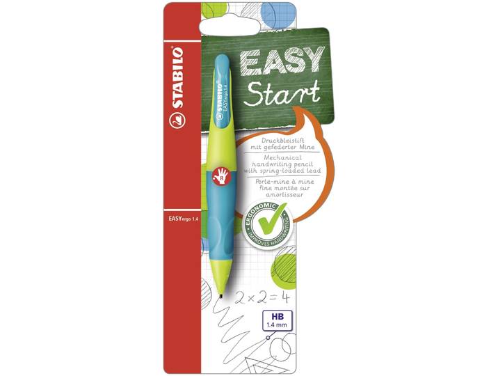 Stabilo Bleistift EASYergo 1.4 neonlimonengrün/aquamarin HB