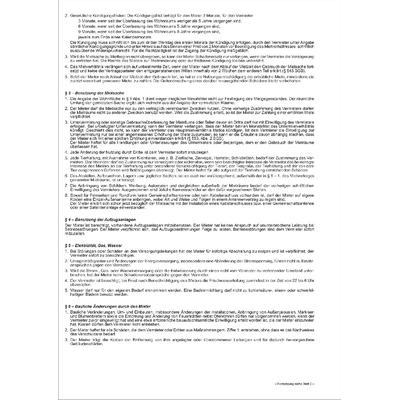 RNK Universal-Mietvertrag für Wohnungen mit Übergabeprotokoll VE=10 Stück