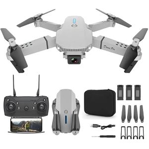 Extralink Drohne E88 PRO, mit Controller & 3 Akkus, 720p Kamera, 45 min Flugzeit, 249 g