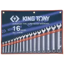 King, Schraubenschlüssel, tony Estuche de Llaves Combinadas 1/4"-1-1/4" - 16 Pzas