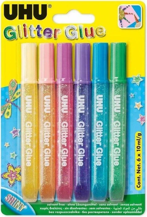 6 UHU Shiny Klebestifte 6x 10,0 ml