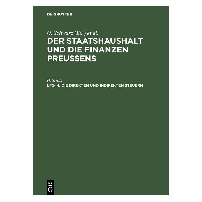 De Gruyter Strutz:Der Staatshaushalt und die Finan (67775995)