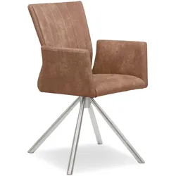 2er-Set Stuhl Como Mikrofaser Orange Bernstein