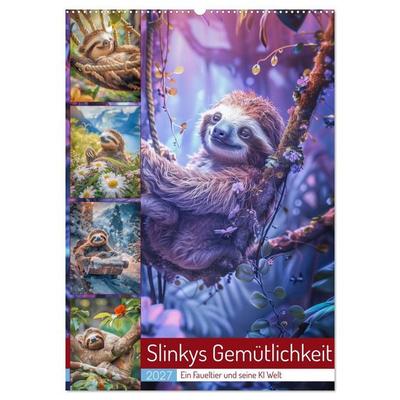 Slinkys Gemütlichkeit (Wandkalender 2027 DIN A2 hoch), CALVENDO Monatskalender
