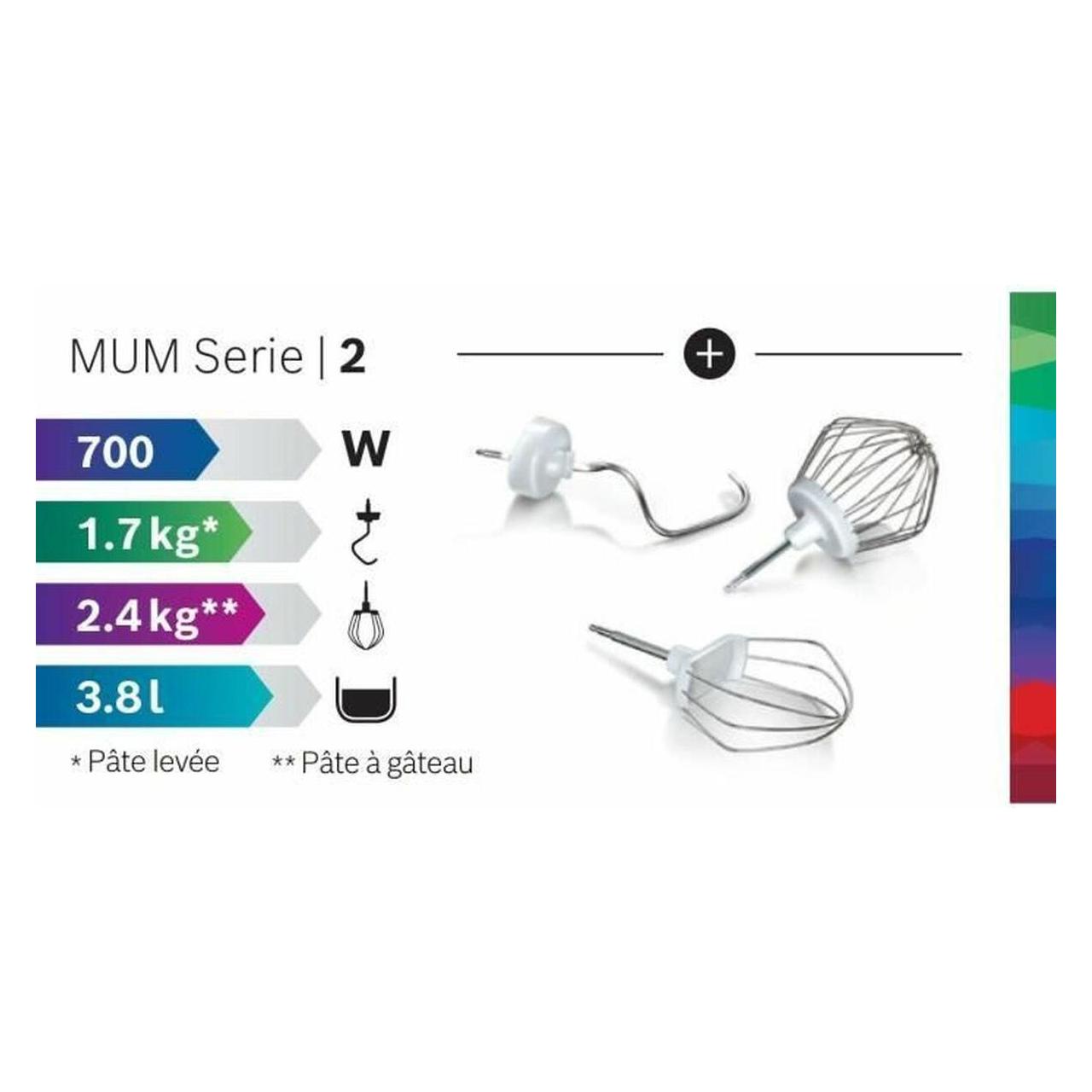 Bosch Hausgeräte Serie 2 MUMS2AW00 (3.80 l, 700 W) (MUMS2AW00)