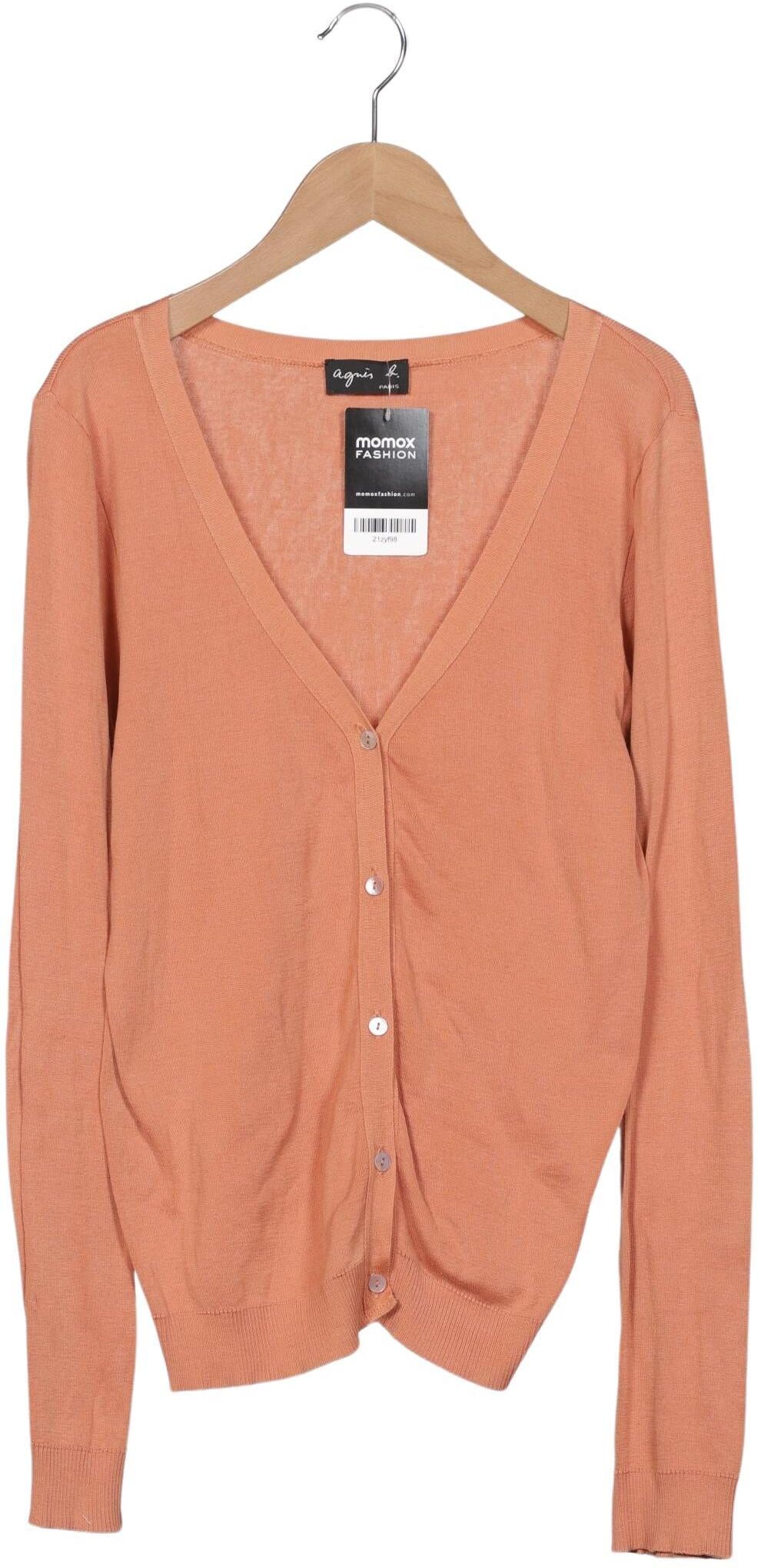 agnes b Damen Strickjacke, Orange, Gr. S, kein / Etikett - Second Hand