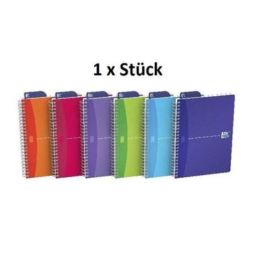OXFORD Spiralbuch MyColours A5, liniert, 90 Blatt, 90 g/m², 1 Stück sortiert