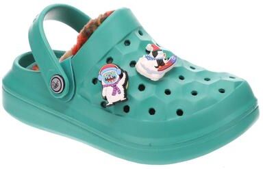 Joybees Varsity Lined Clog - 3 Youth Blue Slip On Medium