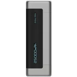 Cuktech Powerbank CUK00P23GLBK 210W 25000mAh Power Bank 2 x USB-C 1 x USB-A - schwarz (25000 mAh, 210 W), Powerbank, Grau